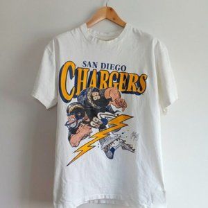 Vintage San Diego Chargers Caricature Shirt, Los Angeles Chargers Shirt, NFL Foo